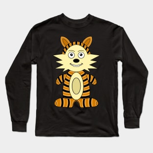 Cute Calvin and Hobbes Doll Long Sleeve T-Shirt